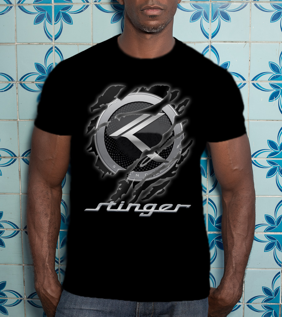 Stinger 08 Kia Logo Emblem Claw Mark Style T-Shirt