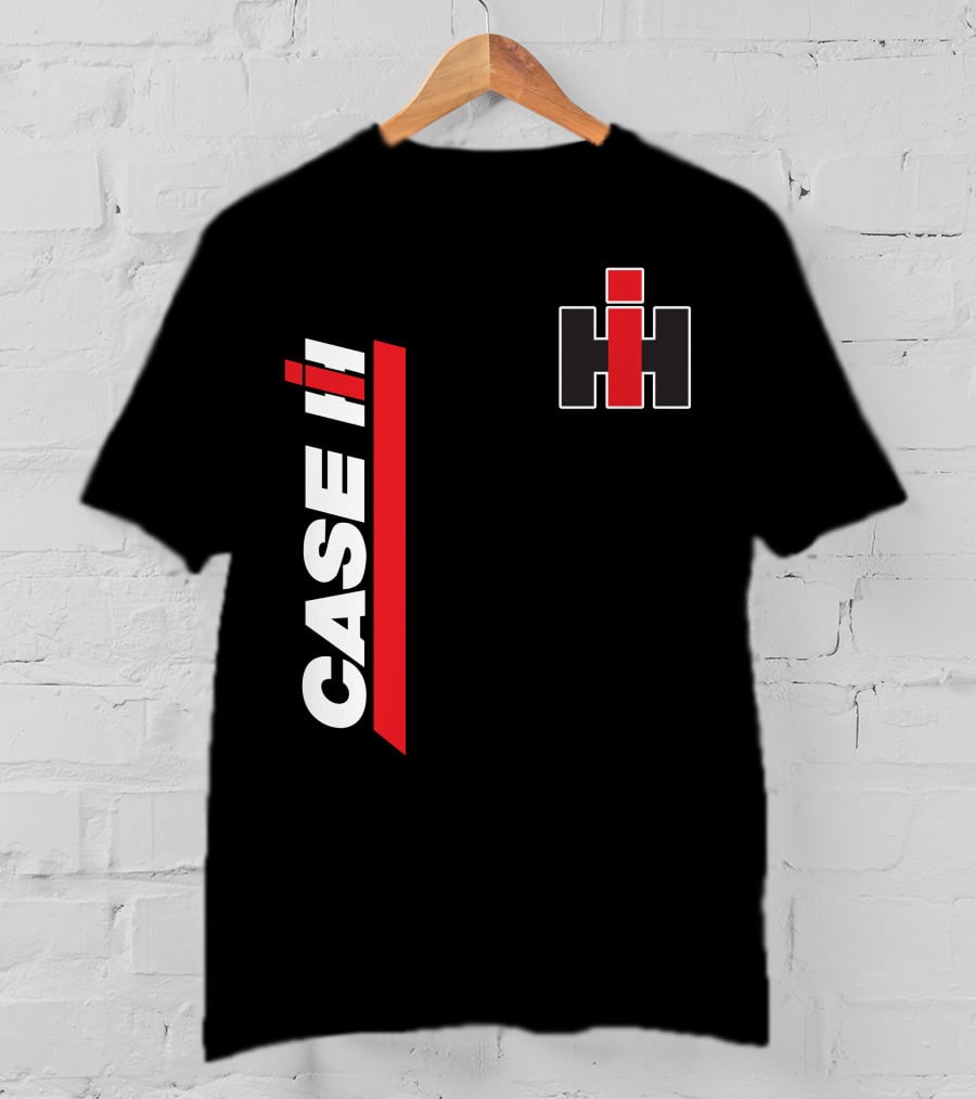Case Ih Tractor Logo Black And Red T-Shirt
