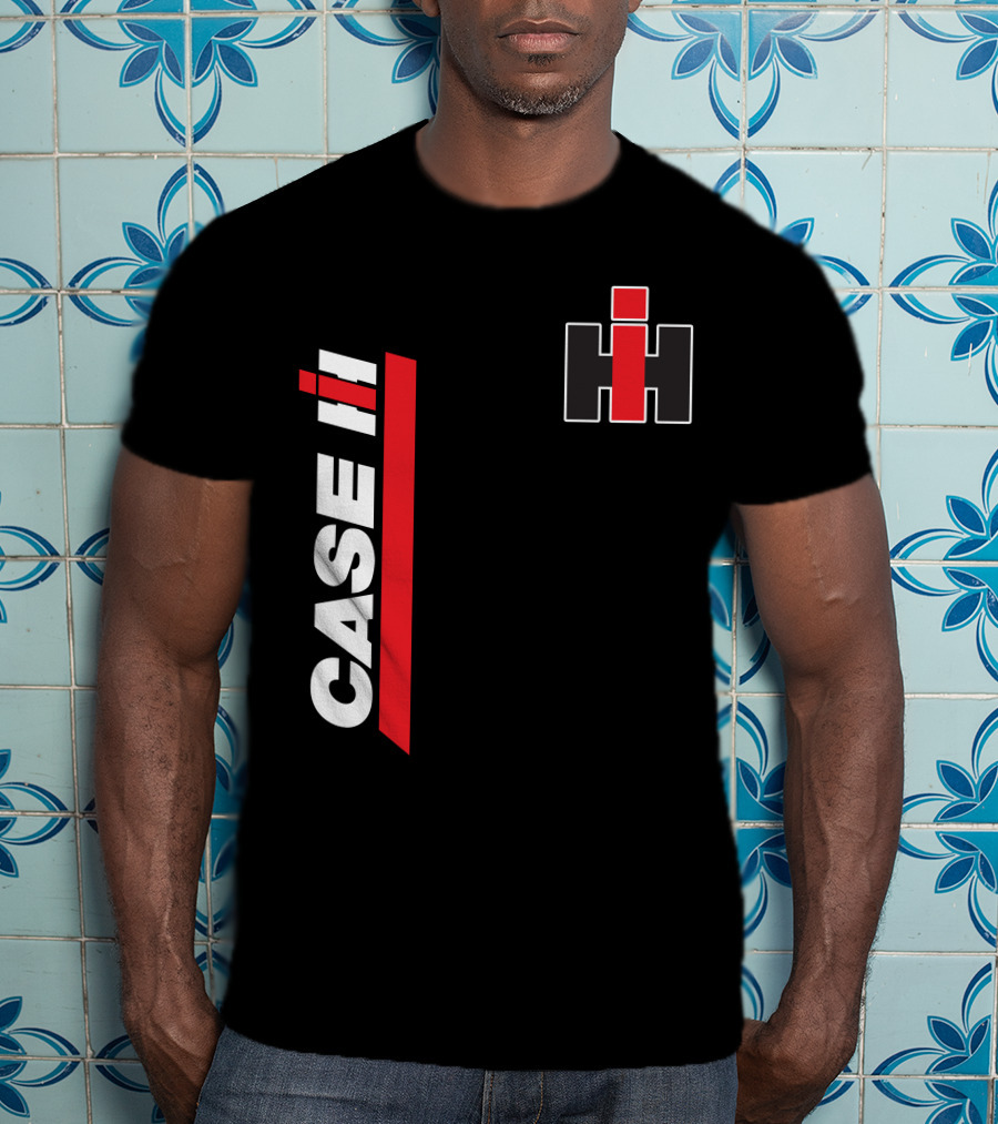 Case Ih Tractor Logo Black And Red T-Shirt