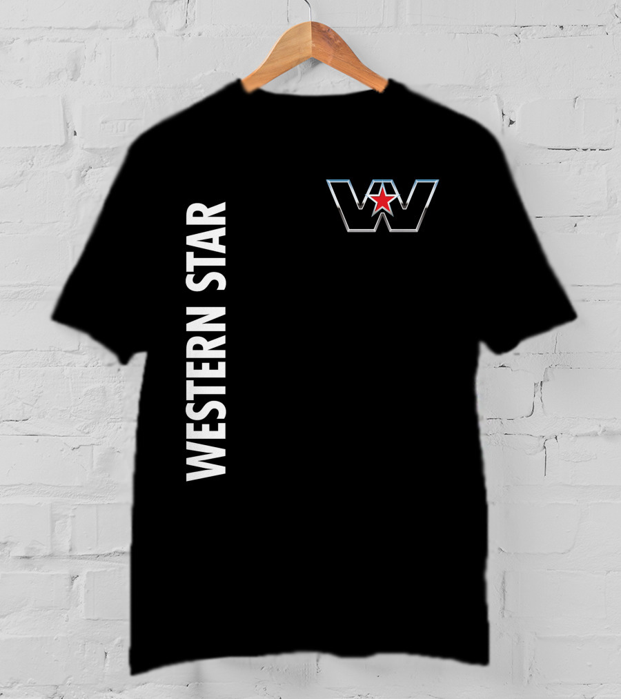 Western Star W Logo And Red Star T-Shirt