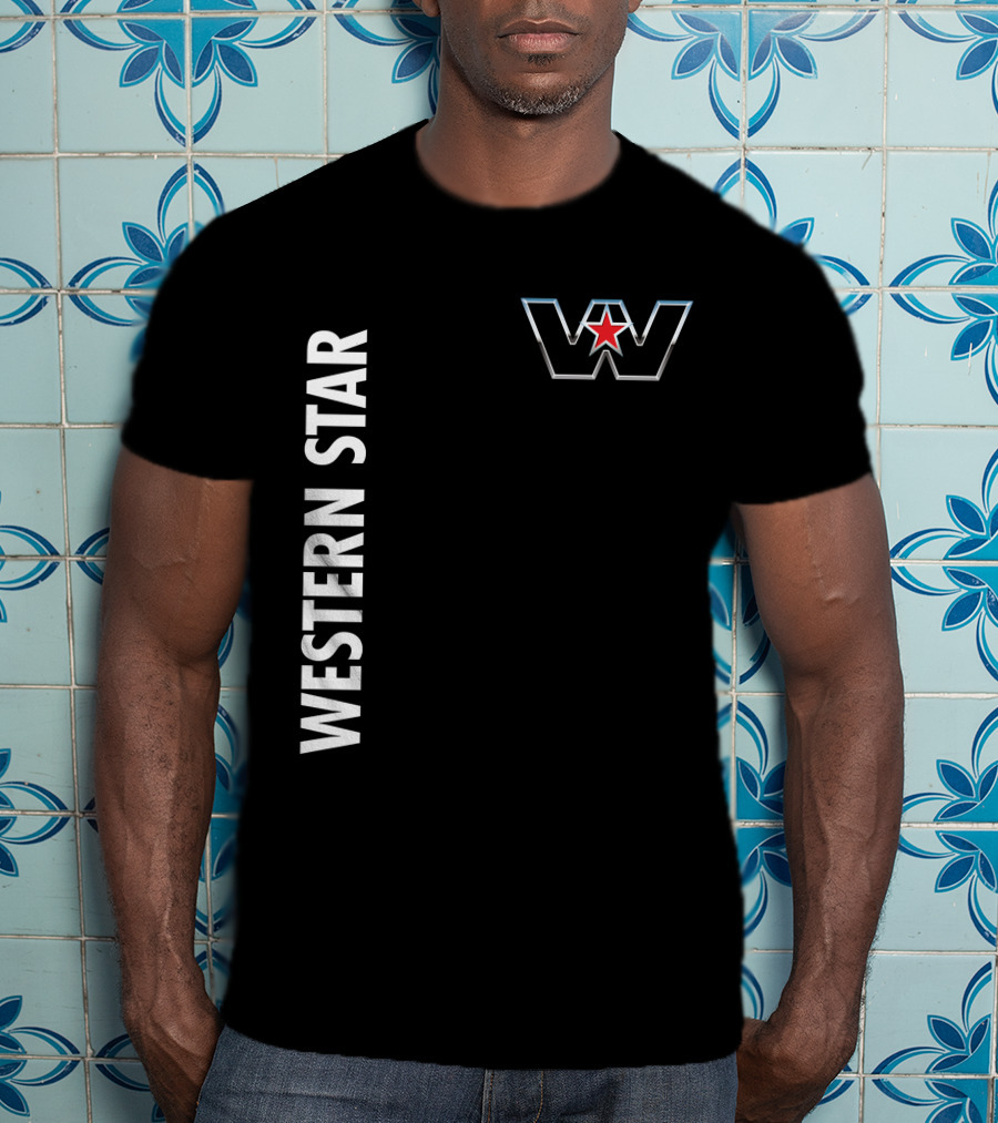 Western Star W Logo And Red Star T-Shirt