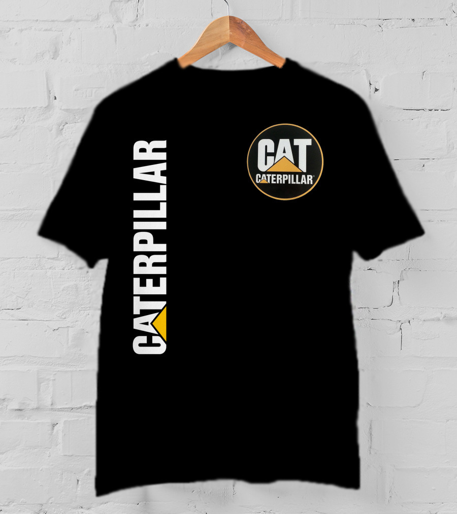 Caterpillar Cat Logo With Triangle T-Shirt