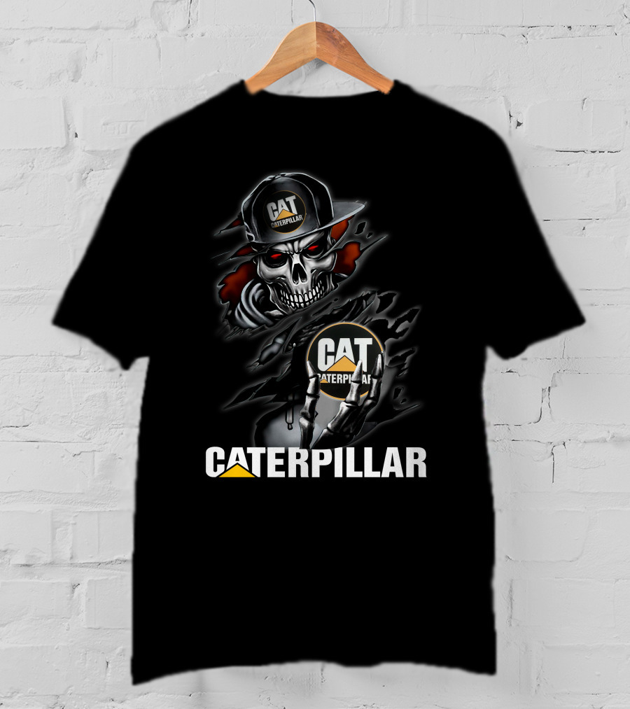 Caterpillar Cat Skeleton T-Shirt