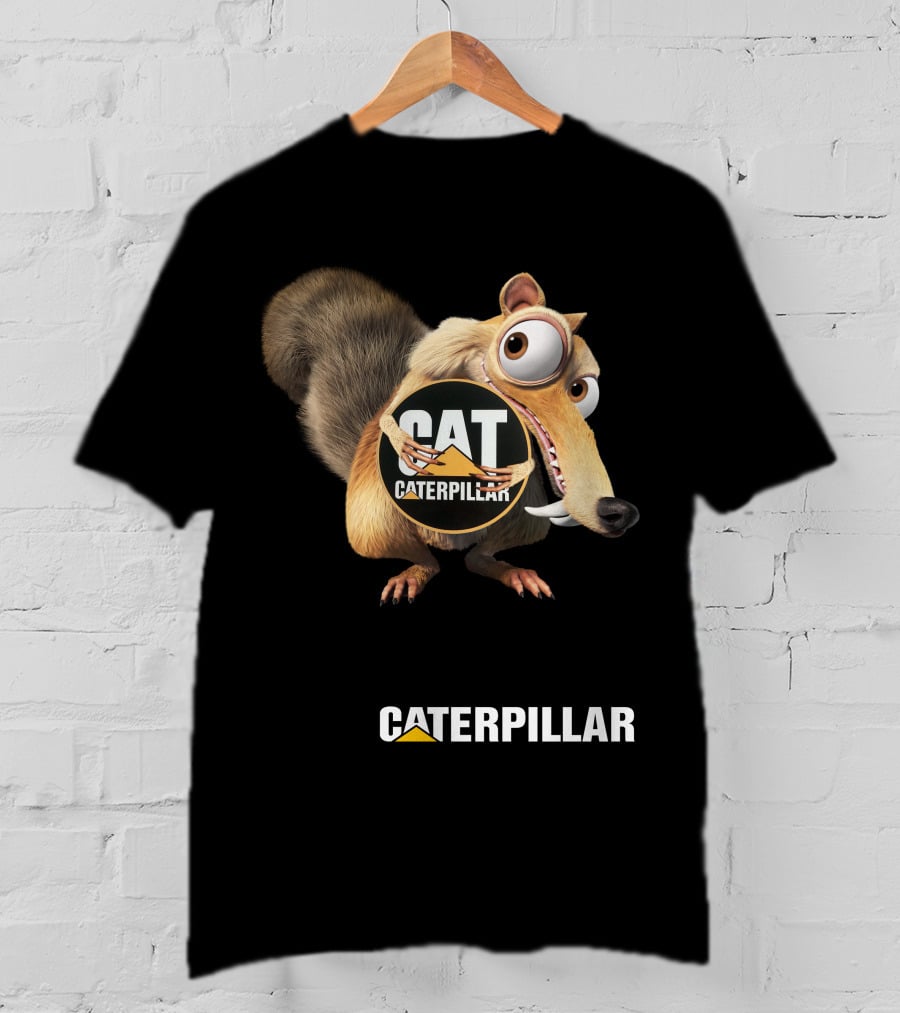 Caterpillar Cat Ice Age Scrat T-Shirt