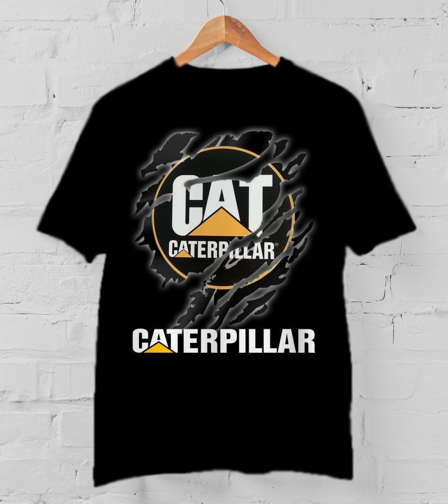 Caterpillar Cat Logo With Claw Marks T-Shirt