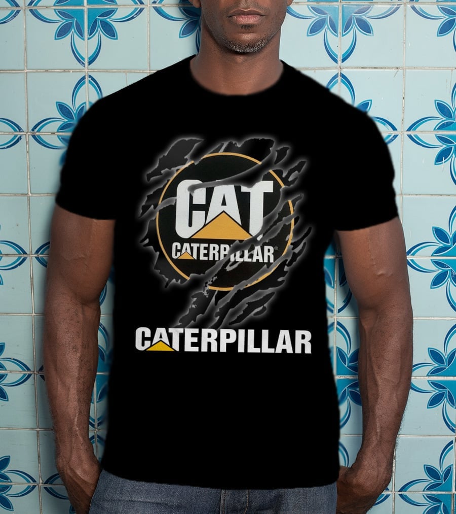 Caterpillar Cat Logo With Claw Marks T-Shirt