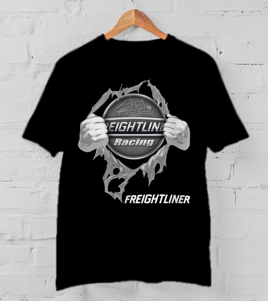 Freightliner Racing Power Symbol With Hands And Truck T-Shirt