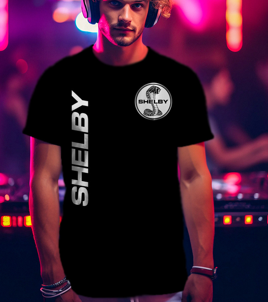Shelby Cobra Logo Vertical T-Shirt