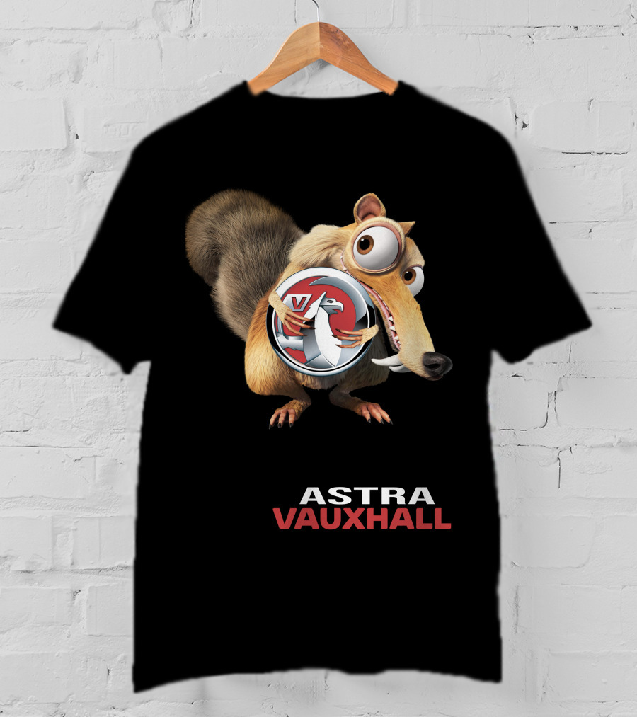 Astra Vauxhall Ice Age Scrat Character With V T-Shirt