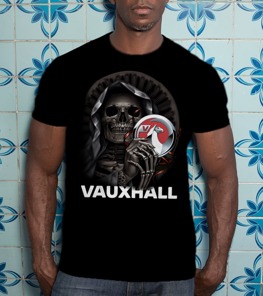 Vauxhall Grim Reaper Holding Badge T-Shirt