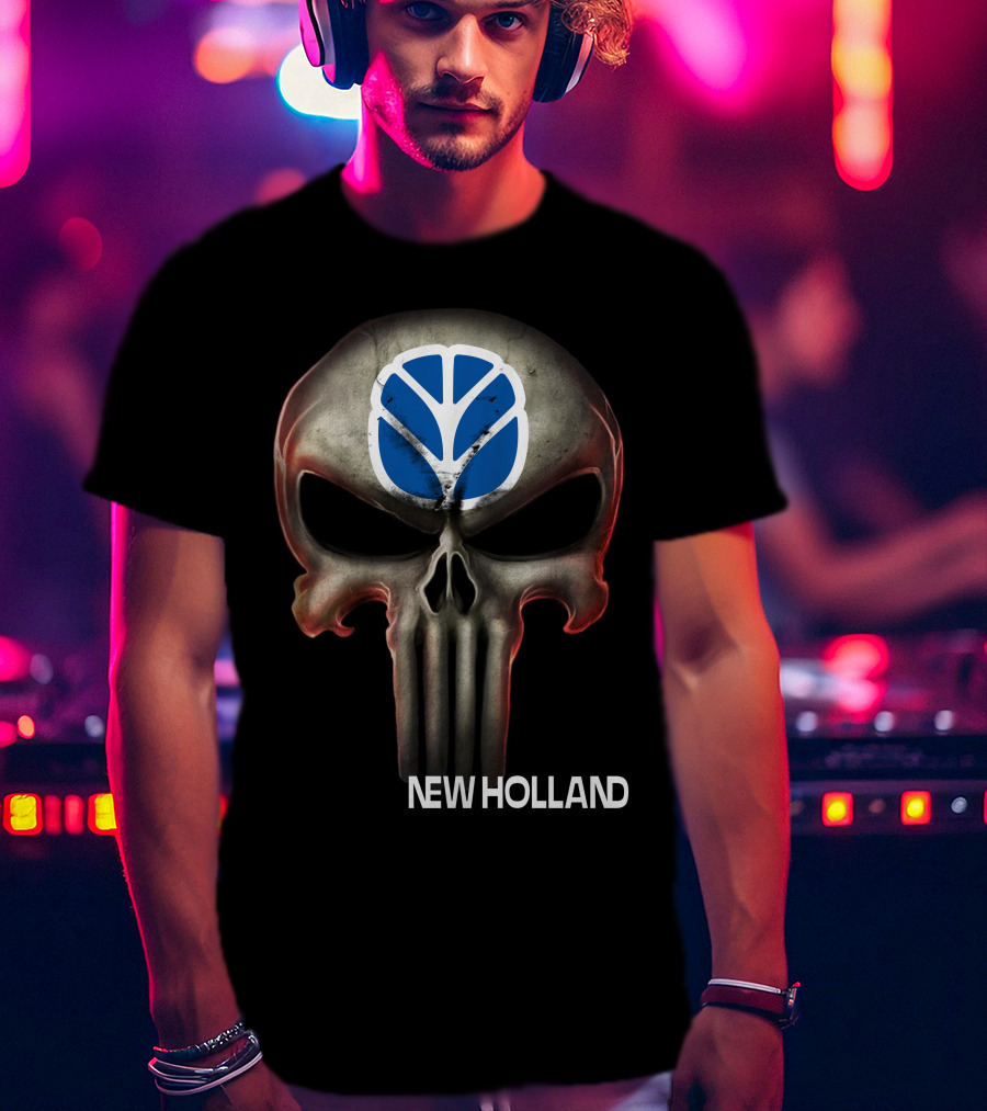 New Holland Punisher Skull T-Shirt