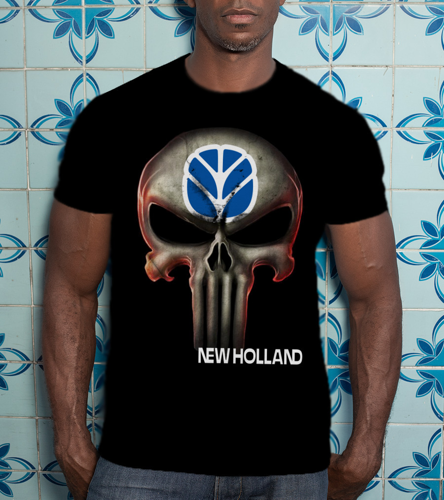 New Holland Punisher Skull T-Shirt