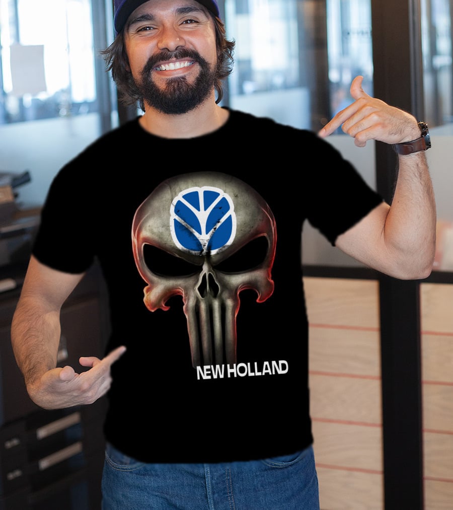 New Holland Punisher Skull T-Shirt