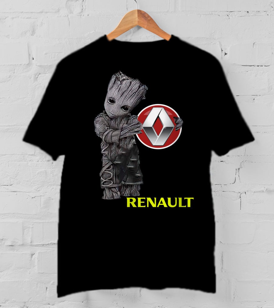 Renault Groot Iconic Tree Character With Car T-Shirt