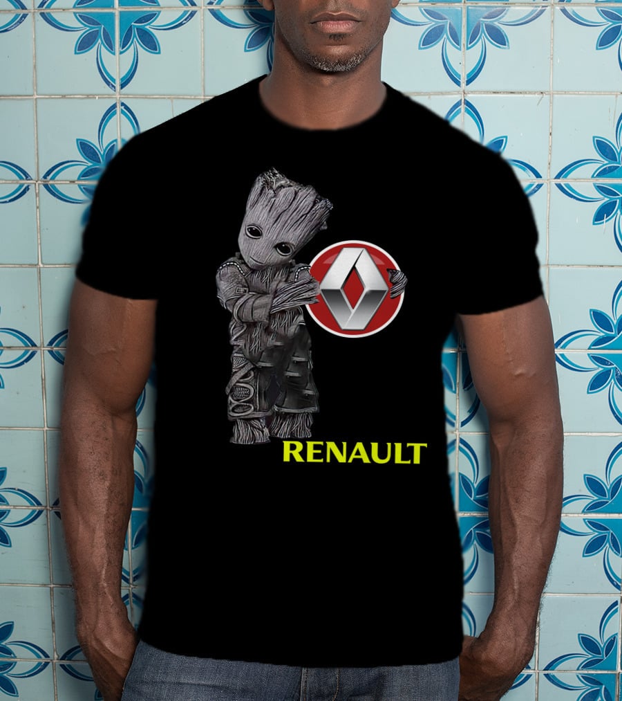 Renault Groot Iconic Tree Character With Car T-Shirt