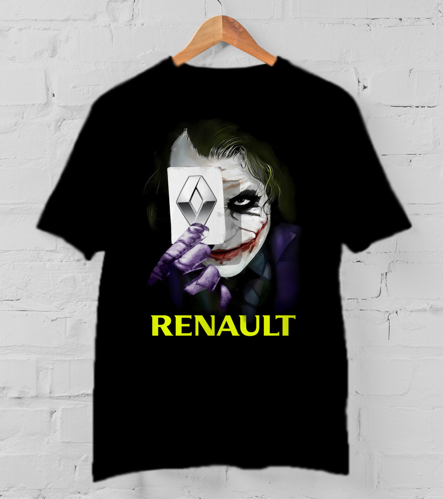 Renault Joker Iconic Playing Card Face With Renault T-Shirt