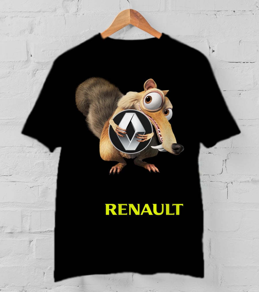 Renault Scrat Ice Age Logo Crossover T-Shirt
