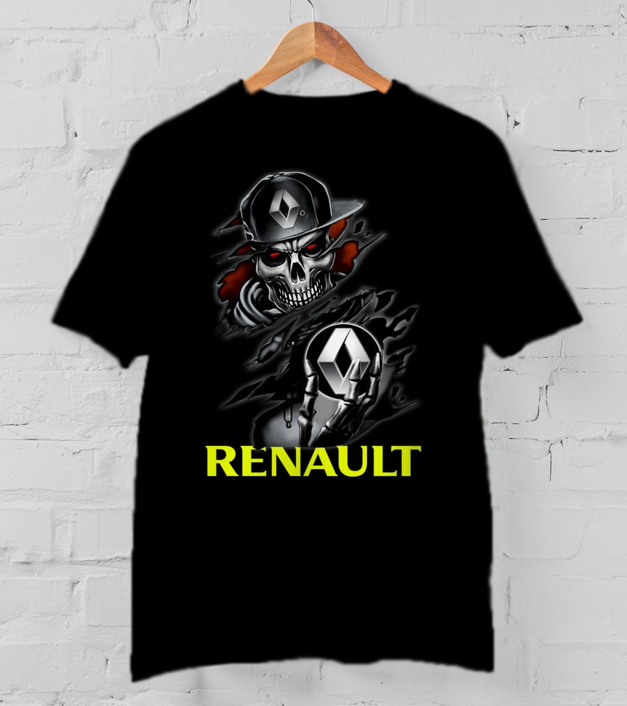 Renault Skull Logo Urban Streetwear T-Shirt