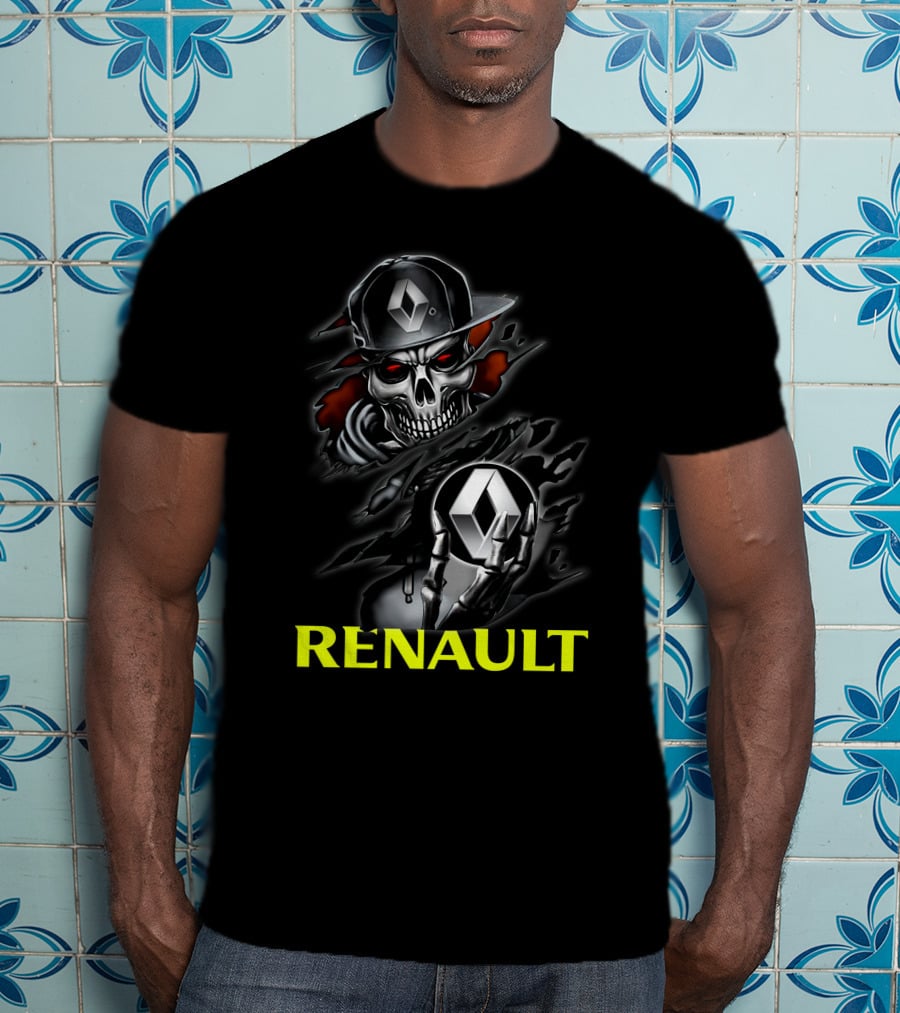 Renault Skull Logo Urban Streetwear T-Shirt