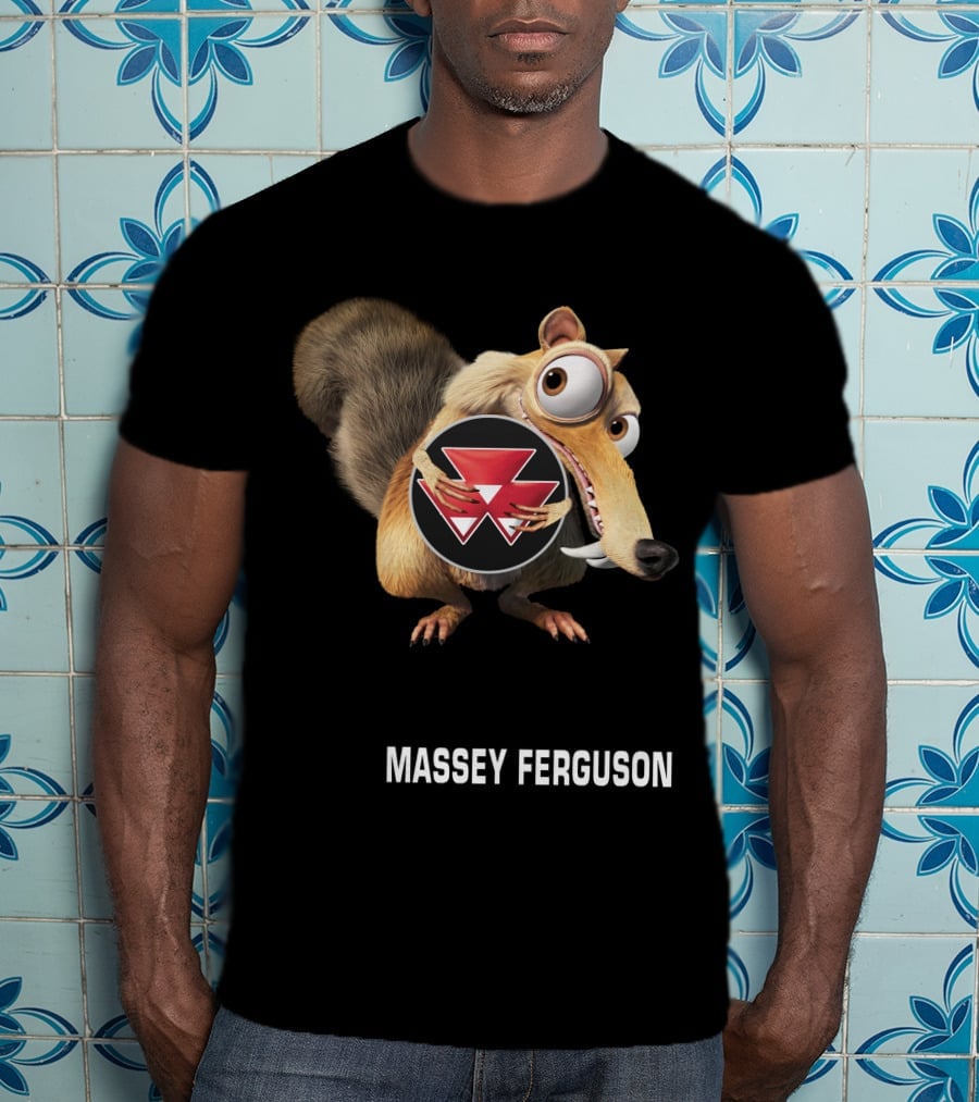 Massey Ferguson Ice Age Scrat Holding T-Shirt