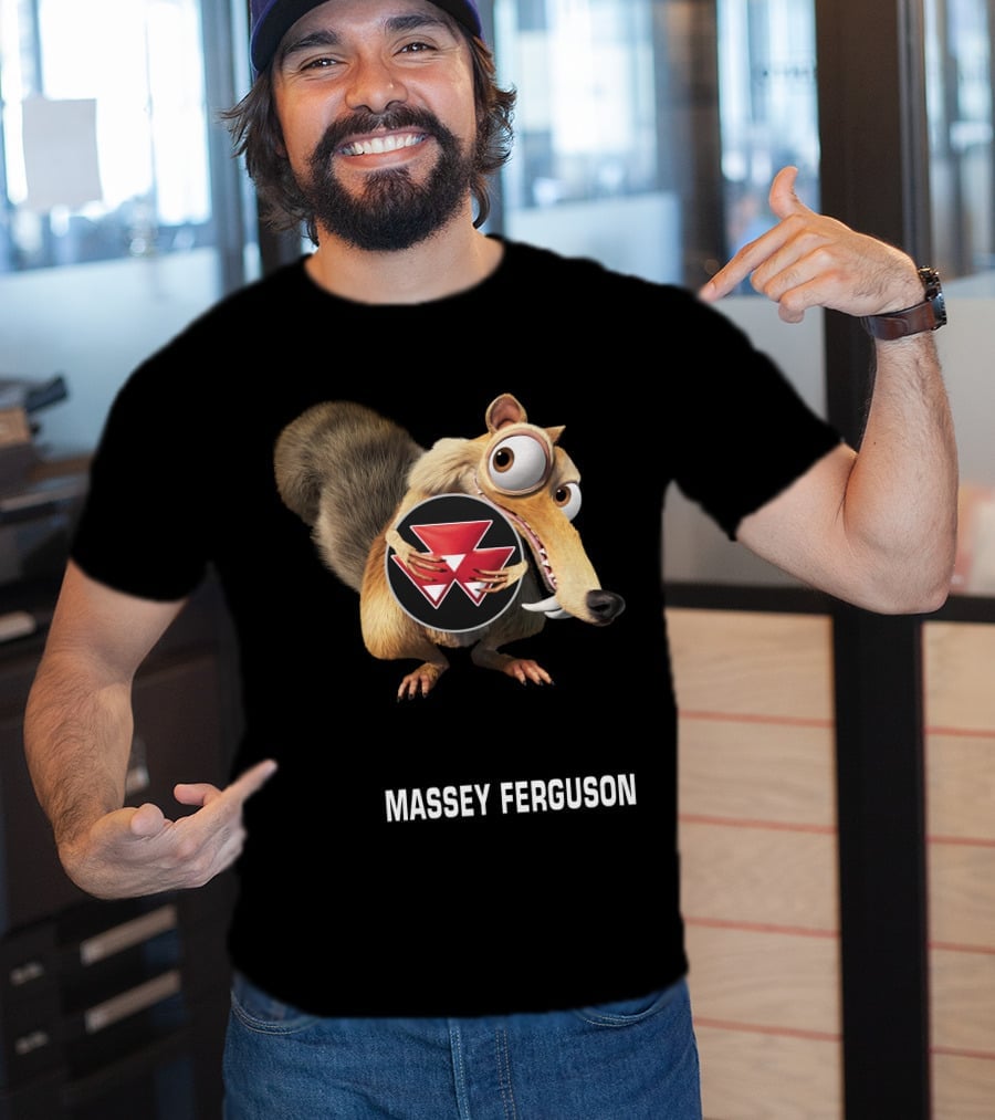 Massey Ferguson Ice Age Scrat Holding T-Shirt