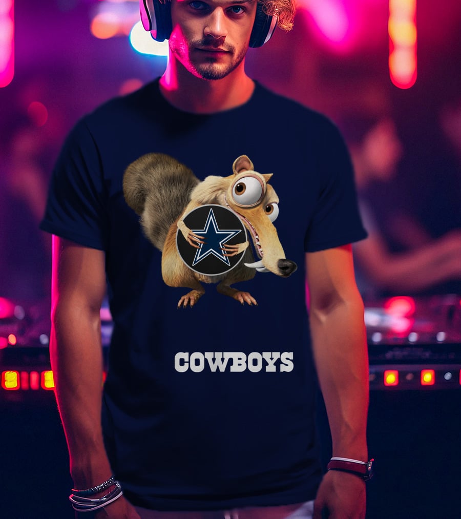 Cowboys Scrat Holding Star T-Shirt
