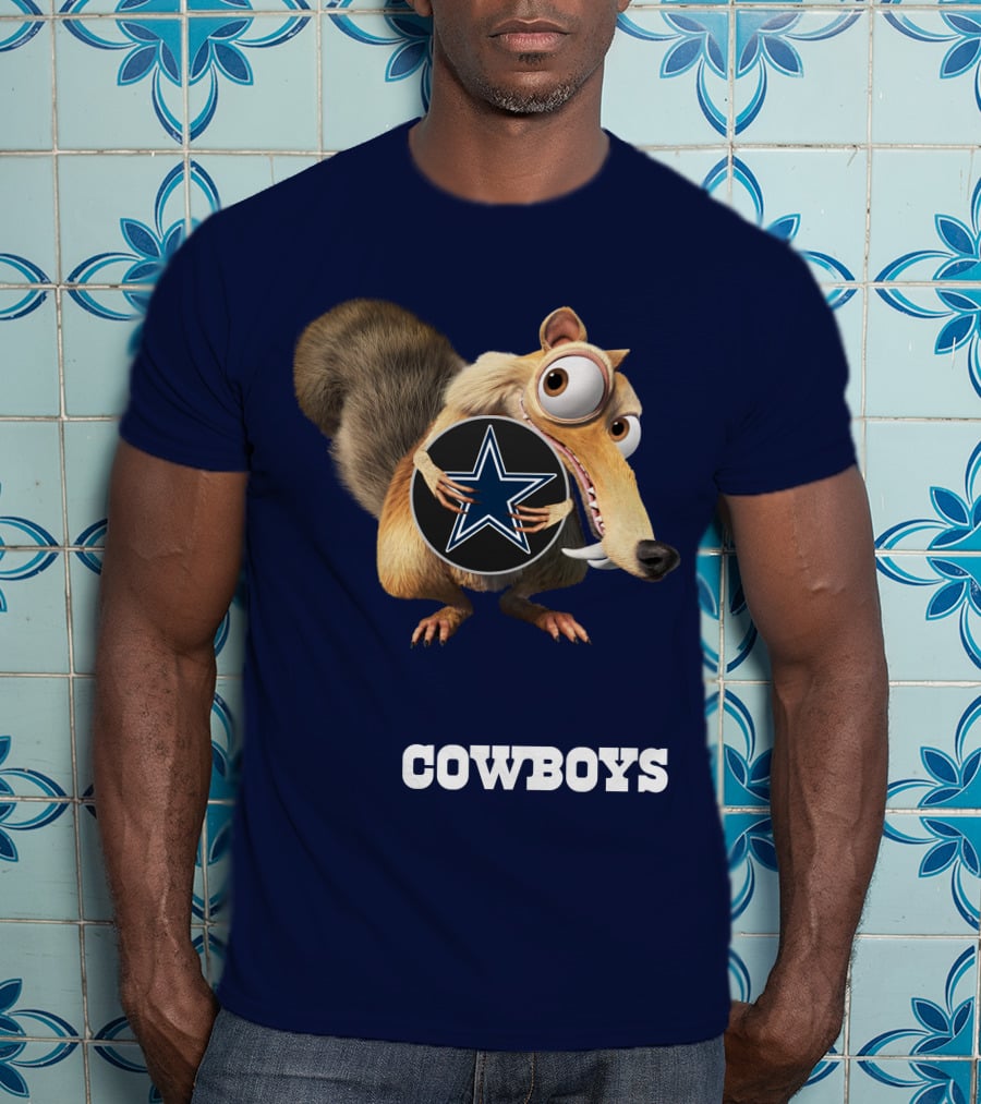 Cowboys Scrat Holding Star T-Shirt
