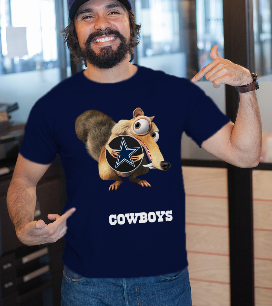 Cowboys Scrat Holding Star T-Shirt