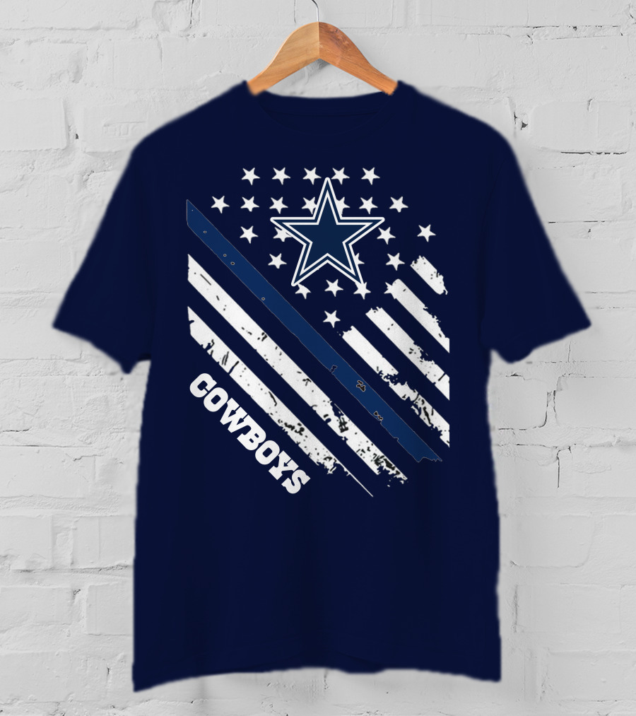 Cowboys Star And Stripes Vintage Americana T-Shirt