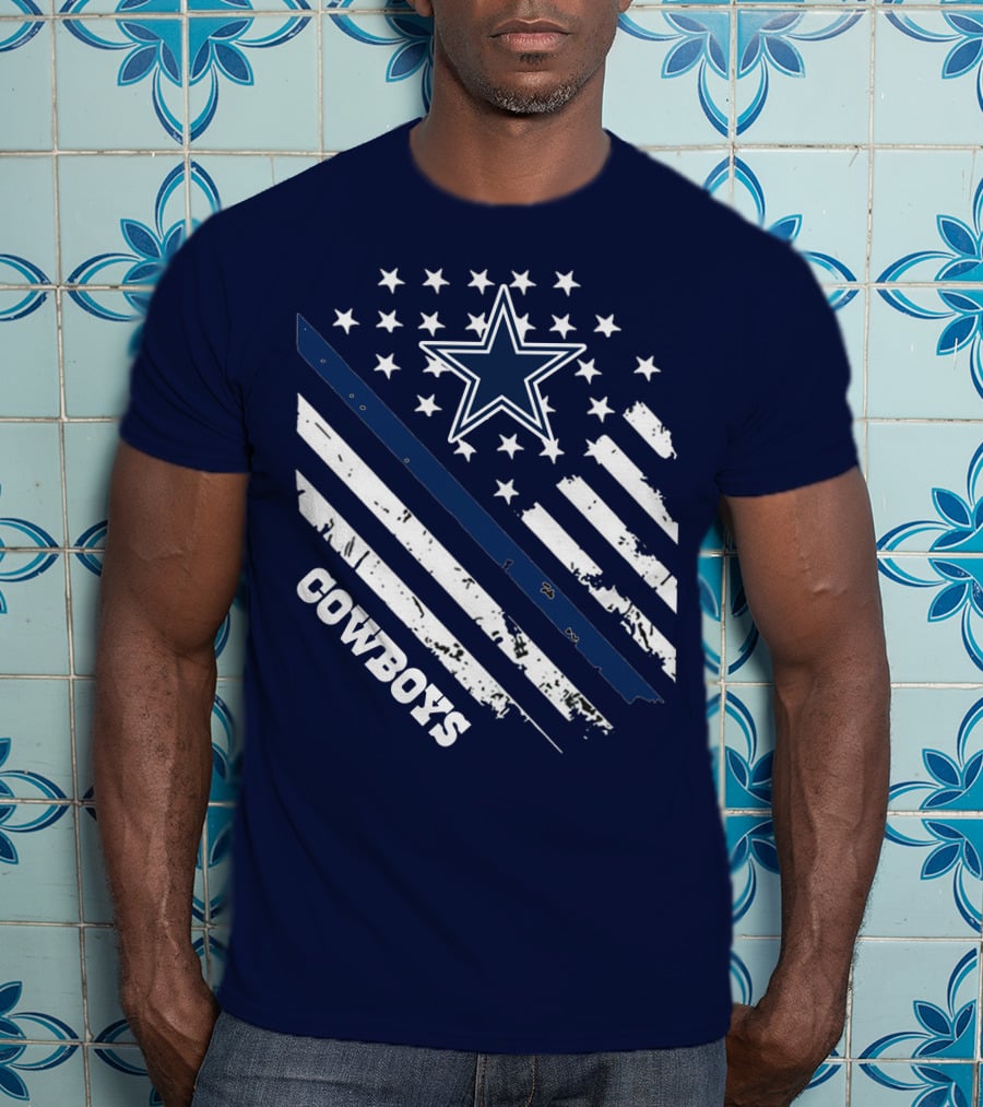 Cowboys Star And Stripes Vintage Americana T-Shirt