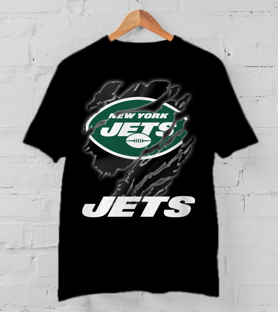 New York Jets Logo With Bold Graphics And T-Shirt