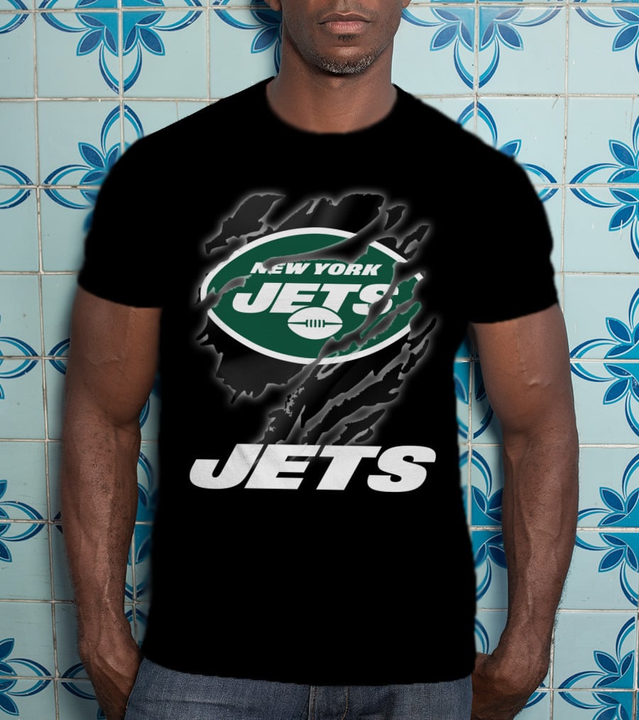 New York Jets Logo With Bold Graphics And T-Shirt