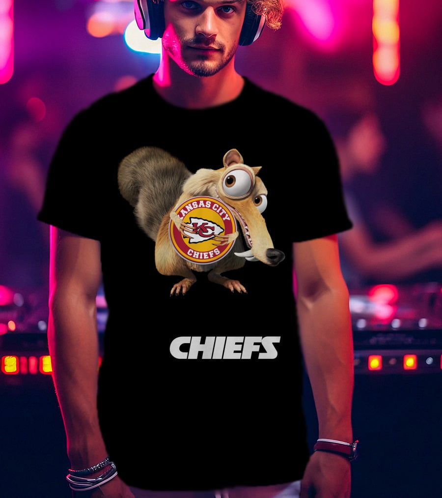 Kansas City Chiefs Mascot Logo With Character Chiefs T-Shirt