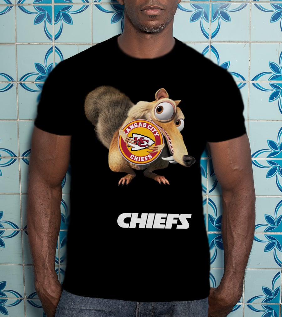 Kansas City Chiefs Mascot Logo With Character Chiefs T-Shirt