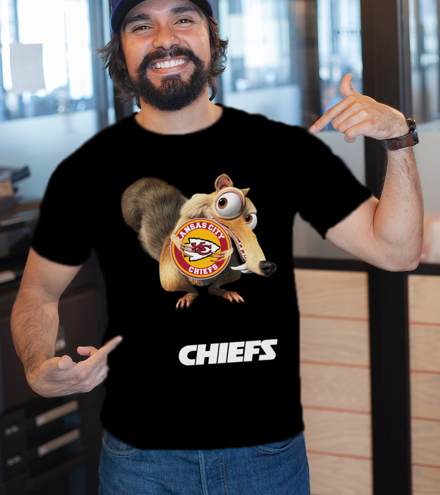 Kansas City Chiefs Mascot Logo With Character Chiefs T-Shirt
