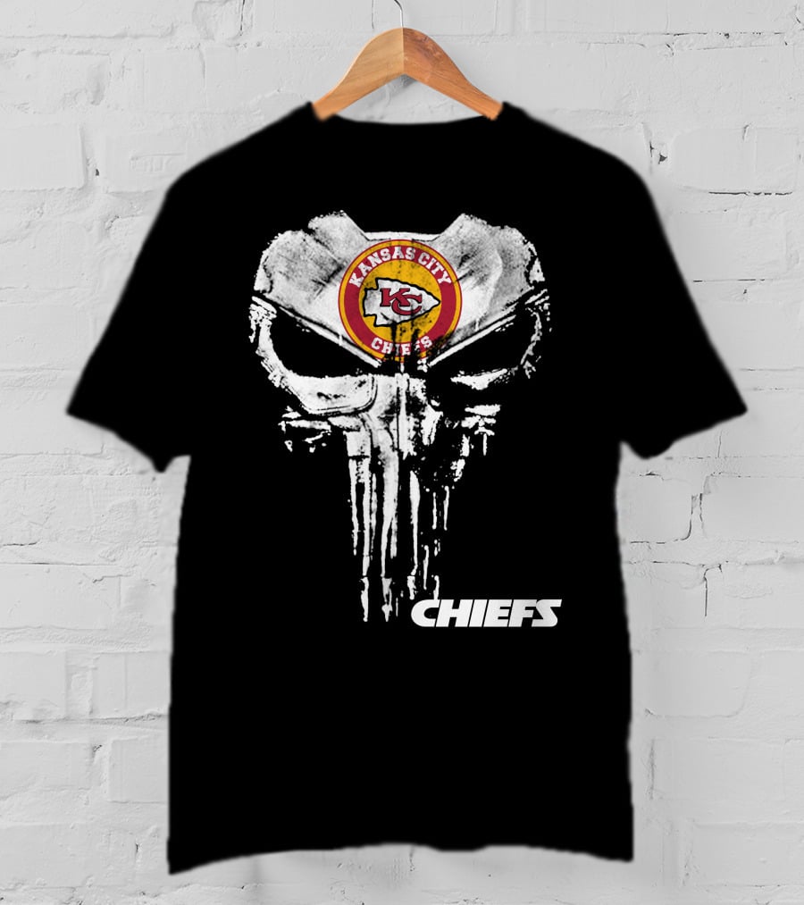 Kansas City Chiefs Skull Logo Fusion Chiefs T-Shirt
