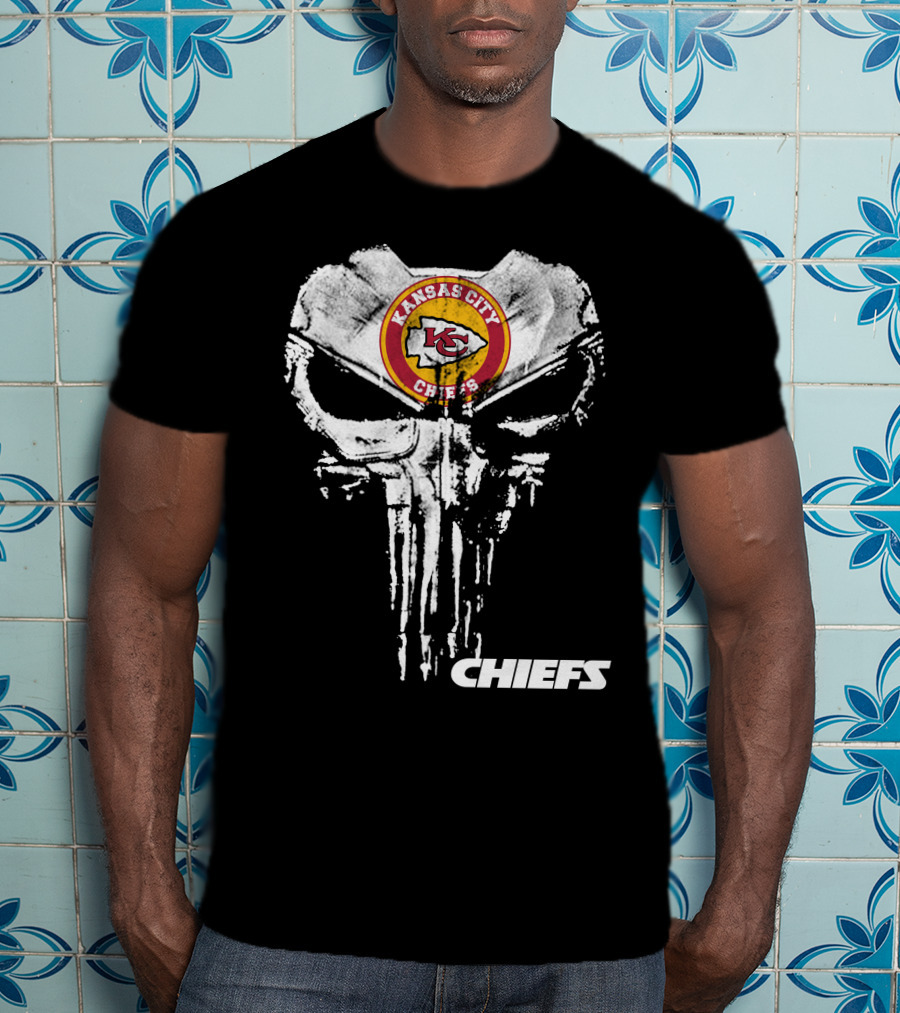 Kansas City Chiefs Skull Logo Fusion Chiefs T-Shirt