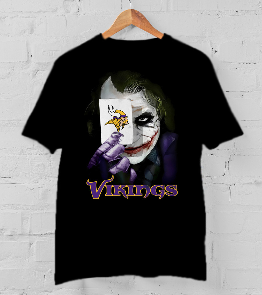 Vikings Joker Card Art T-Shirt