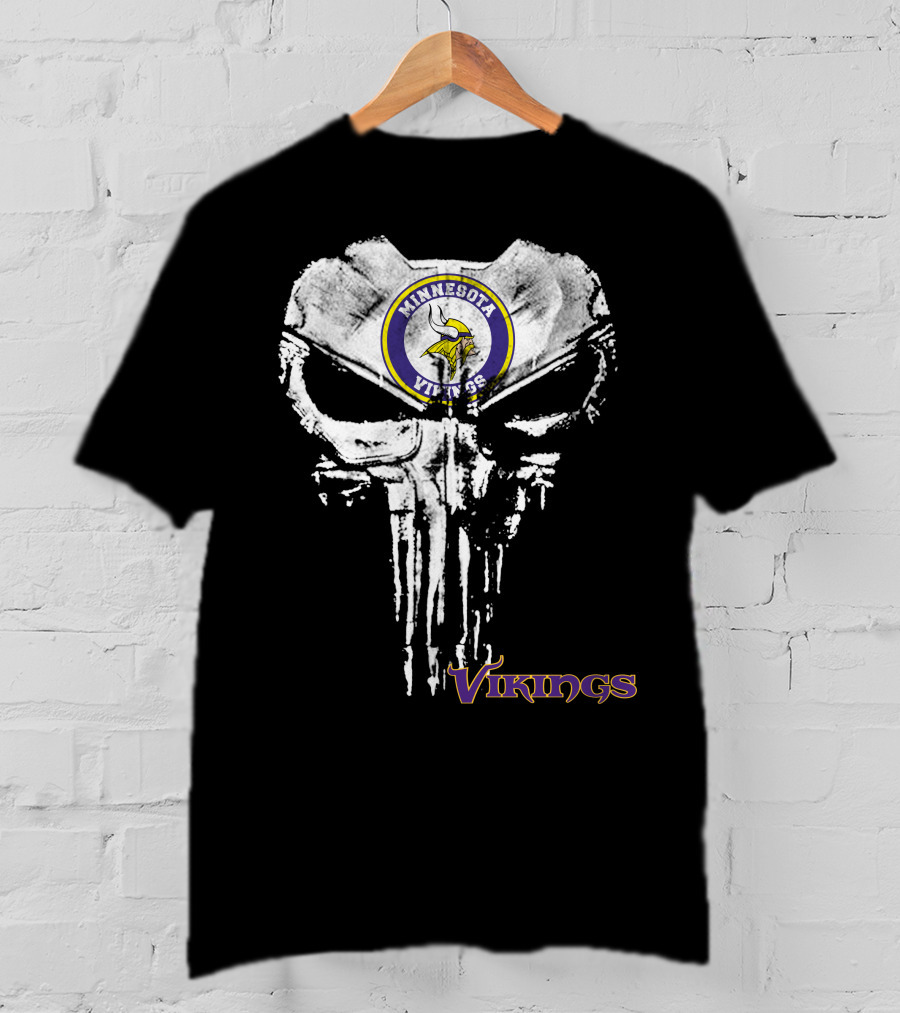 Minnesota Vikings Skull T-Shirt