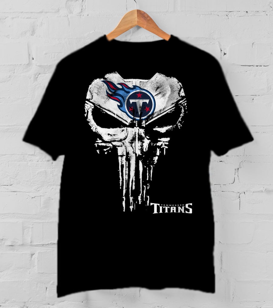 Tennessee Titans Punisher Skull T-Shirt