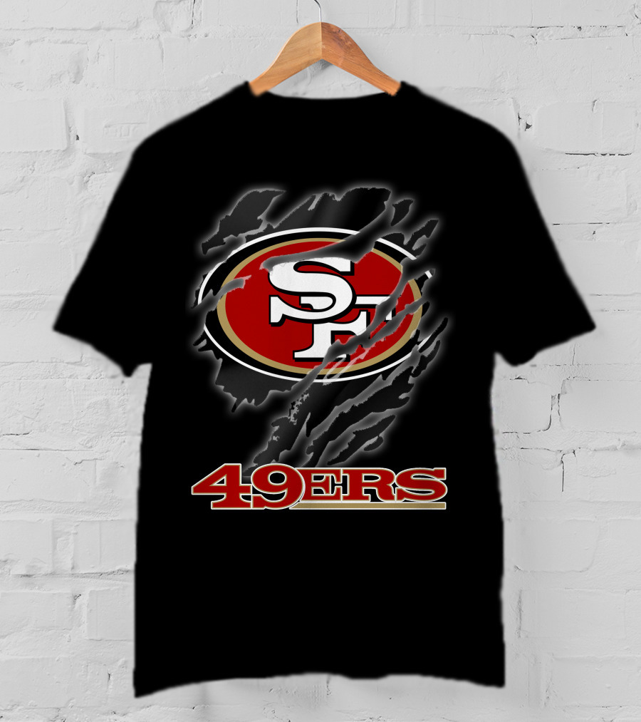 49ers Sf Logo Claw Marks T-Shirt