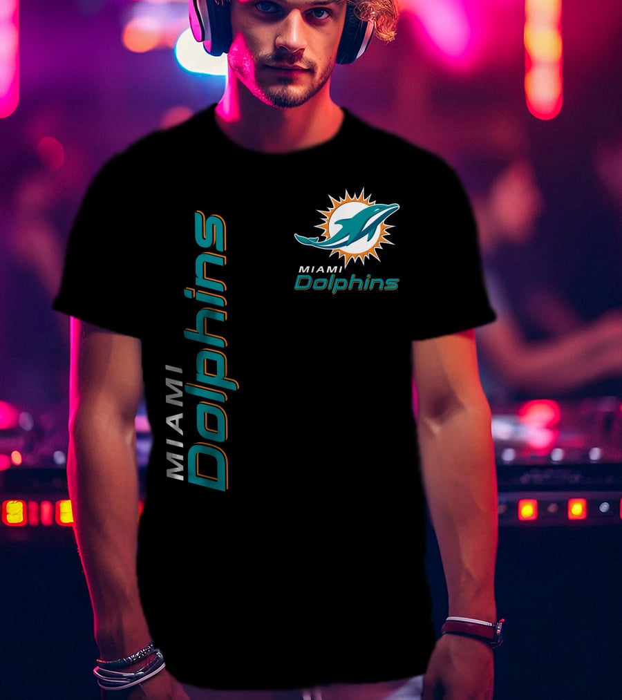 Miami Dolphins 10 Football Team T-Shirt