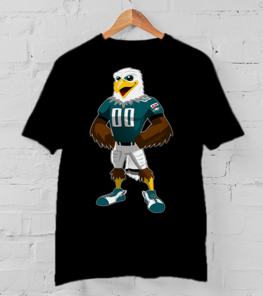 Eagles 12 Football Mascot 00 Green Jersey T-Shirt