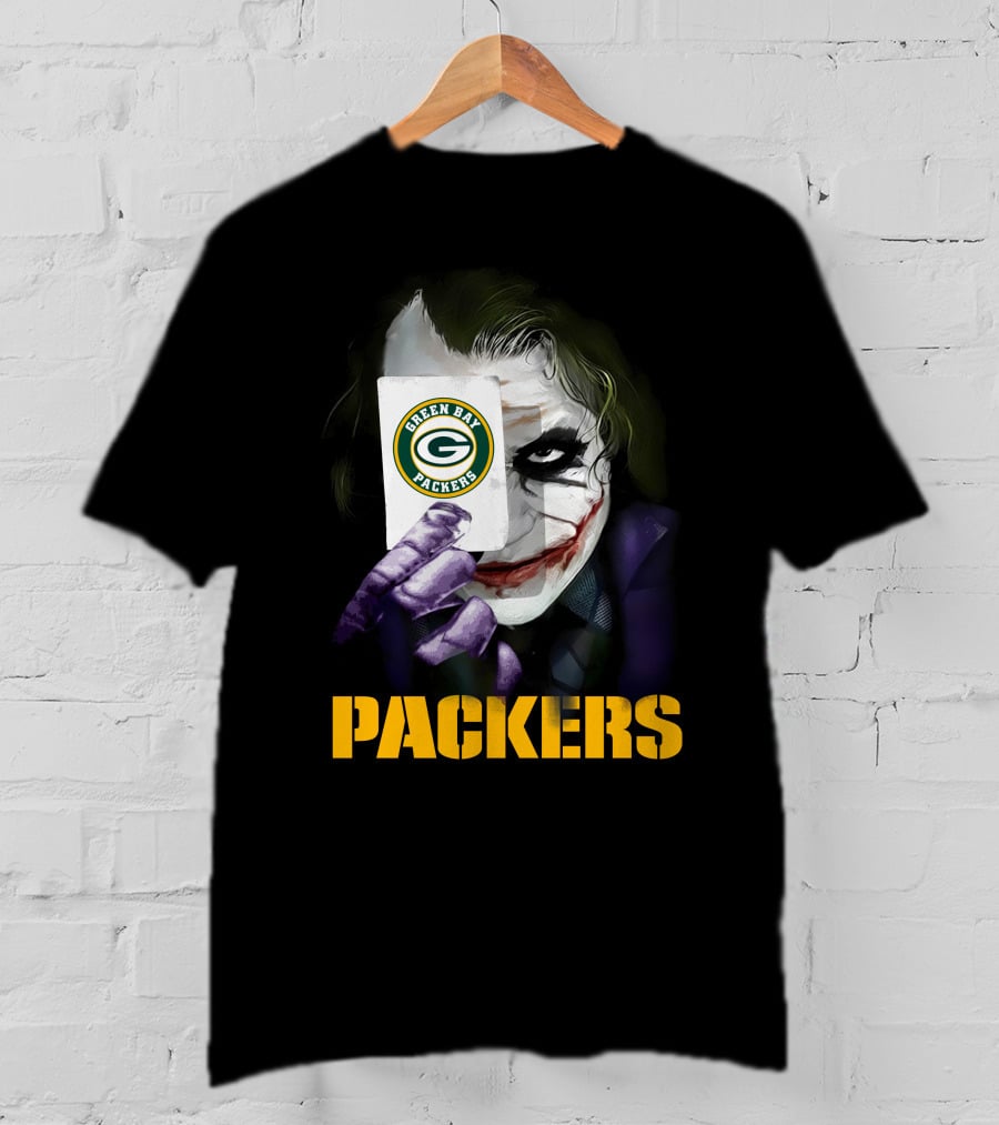 Green Bay Packers Joker Playing Card T-Shirt