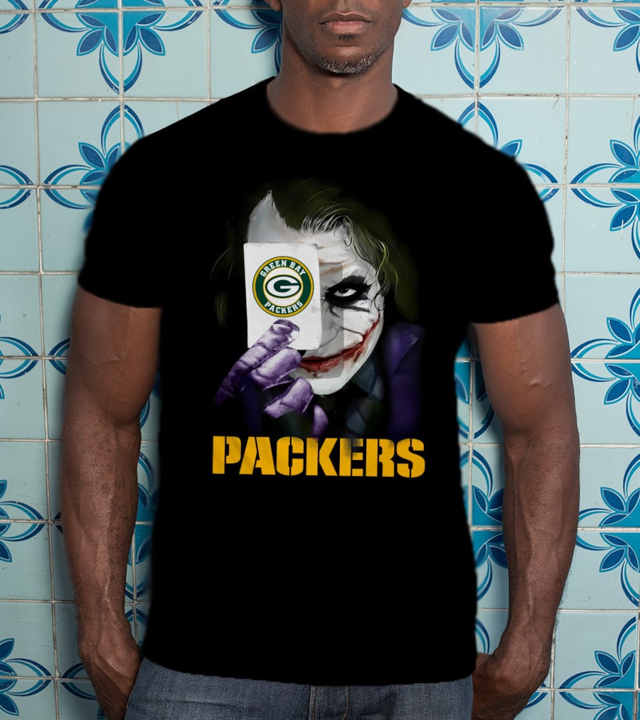 Green Bay Packers Joker Playing Card T-Shirt