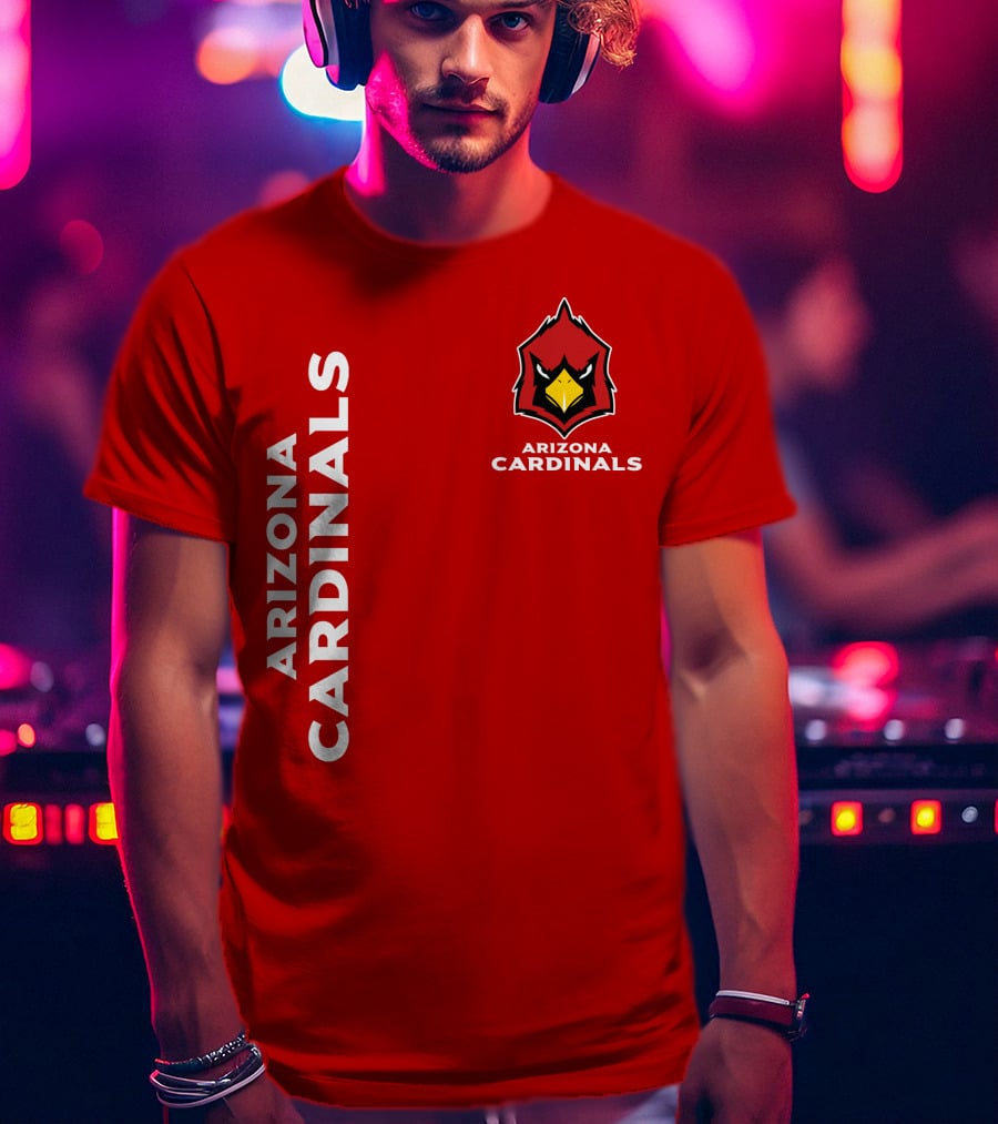 Arizona Cardinals Nfl Team Red Bold T-Shirt