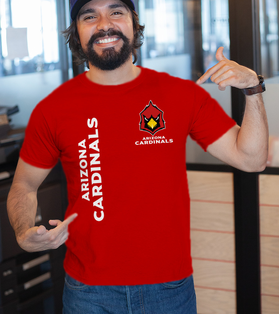 Arizona Cardinals Nfl Team Red Bold T-Shirt