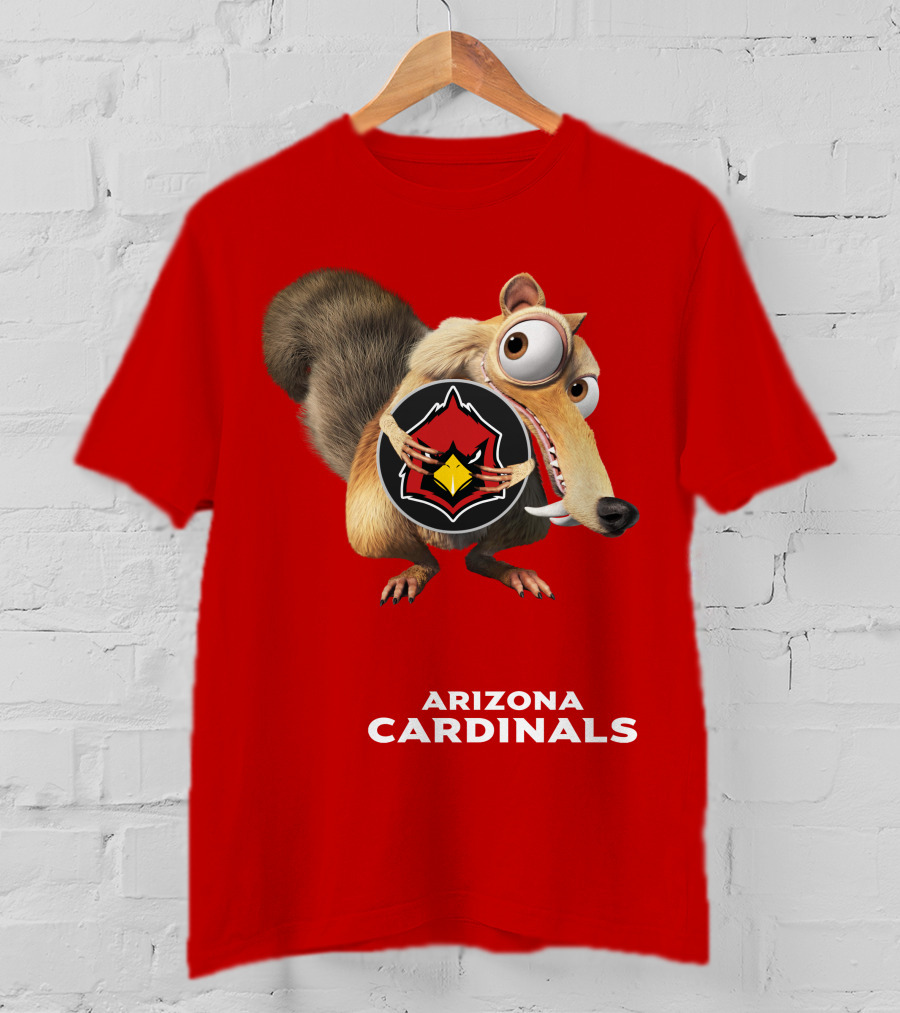 Arizona Cardinals Scrat Ice Age Collaboration T-Shirt