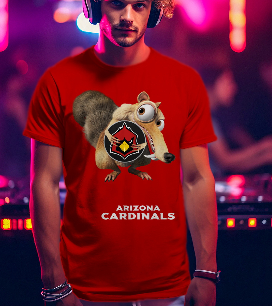 Arizona Cardinals Scrat Ice Age Collaboration T-Shirt