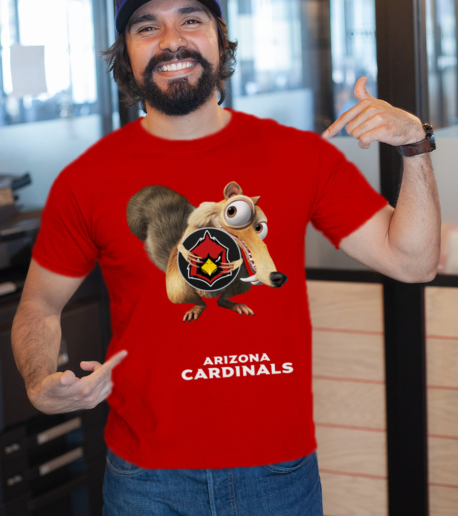 Arizona Cardinals Scrat Ice Age Collaboration T-Shirt